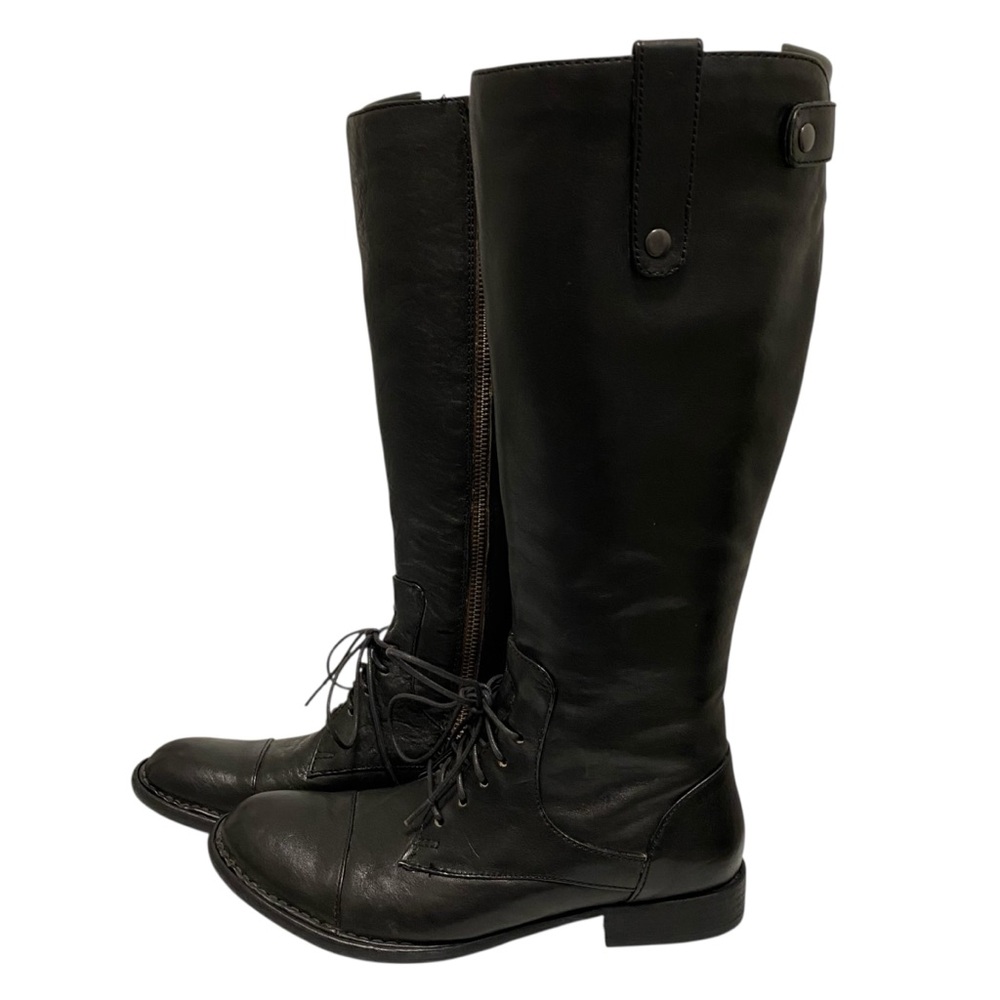 Born Crown Solid Black Leather Upper Boots - image 4